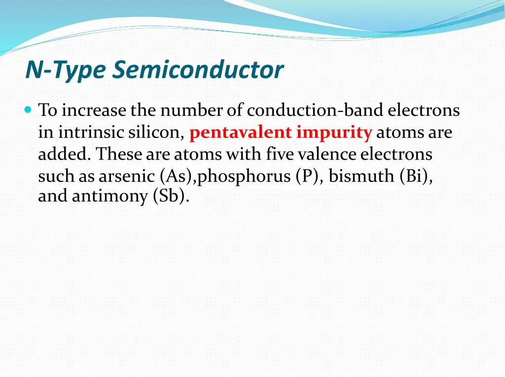 n type semiconductor