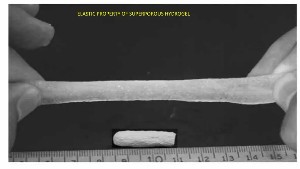 elastic property of superporous hydrogel