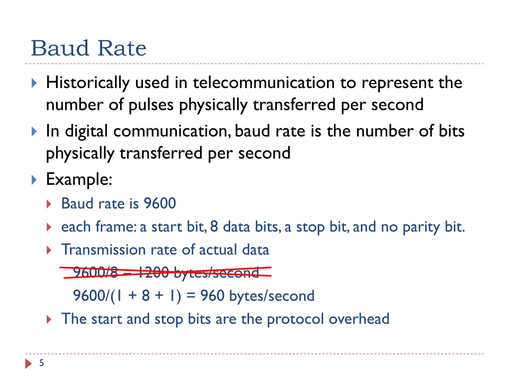 baud rate