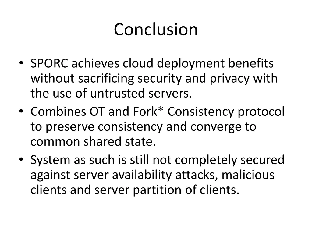 conclusion