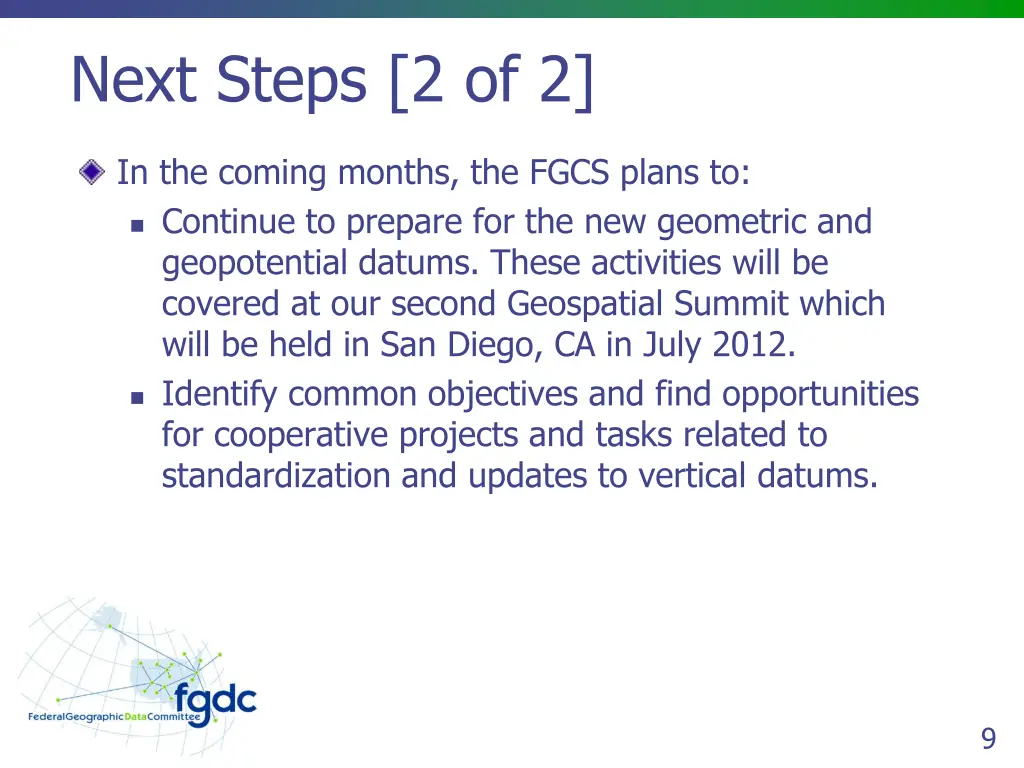 next steps 2 of 2