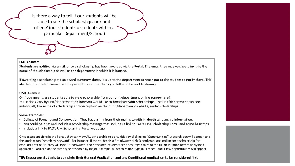 is there a way to tell if our students will