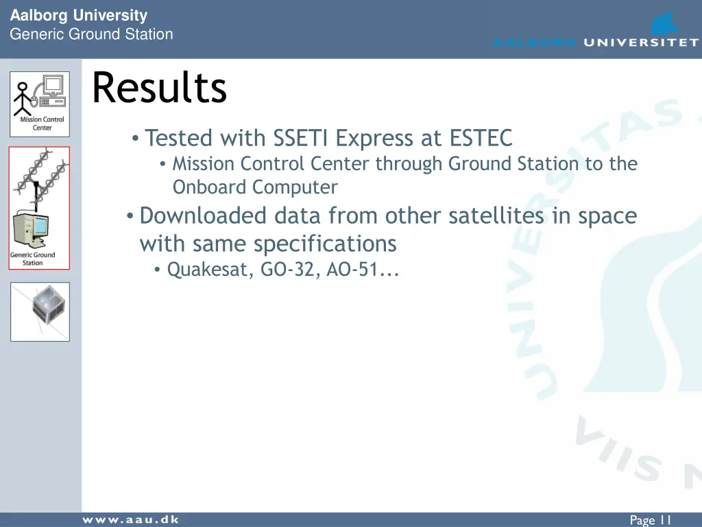 aalborg university generic ground station results 1