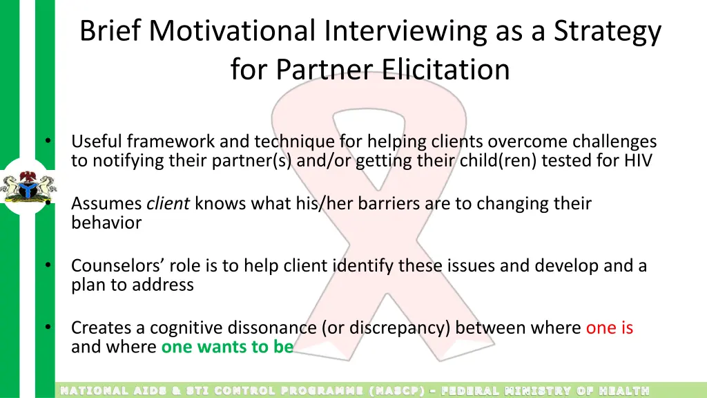 brief motivational interviewing as a strategy