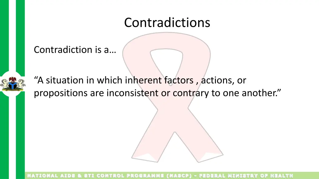 contradictions