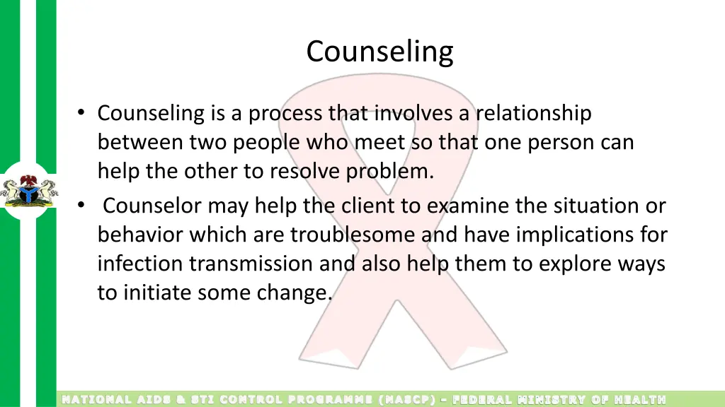 counseling