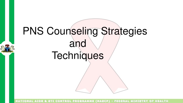 pns counseling strategies and techniques