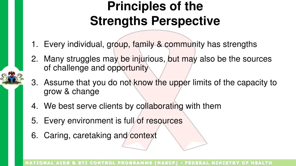 principles of the strengths perspective