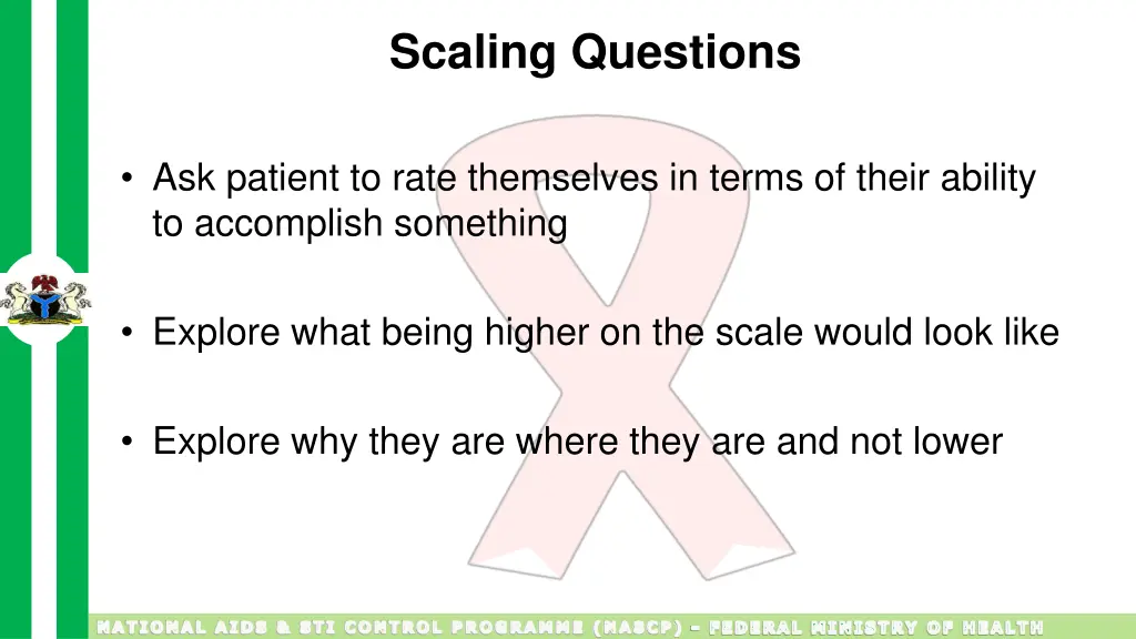 scaling questions