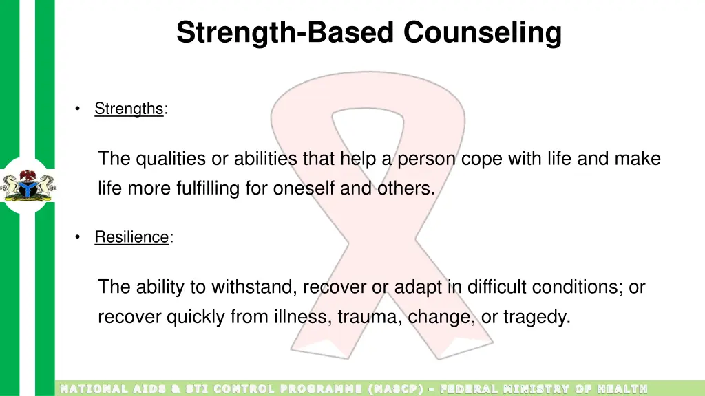 strength based counseling