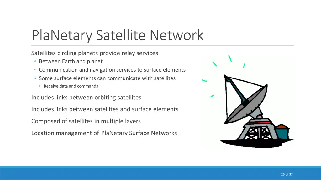 planetary satellite network