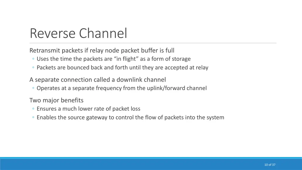 reverse channel