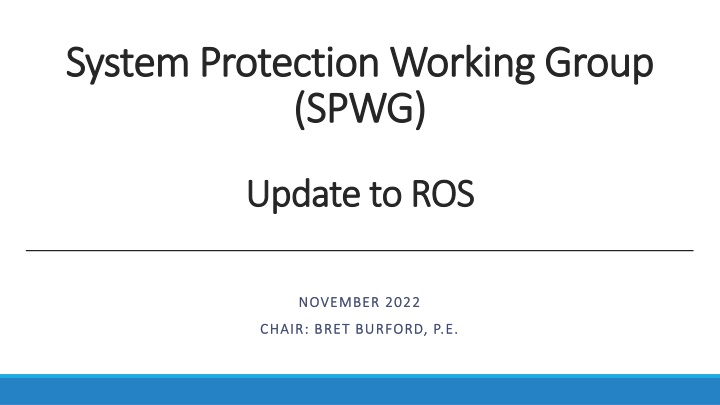 system protection working group system protection