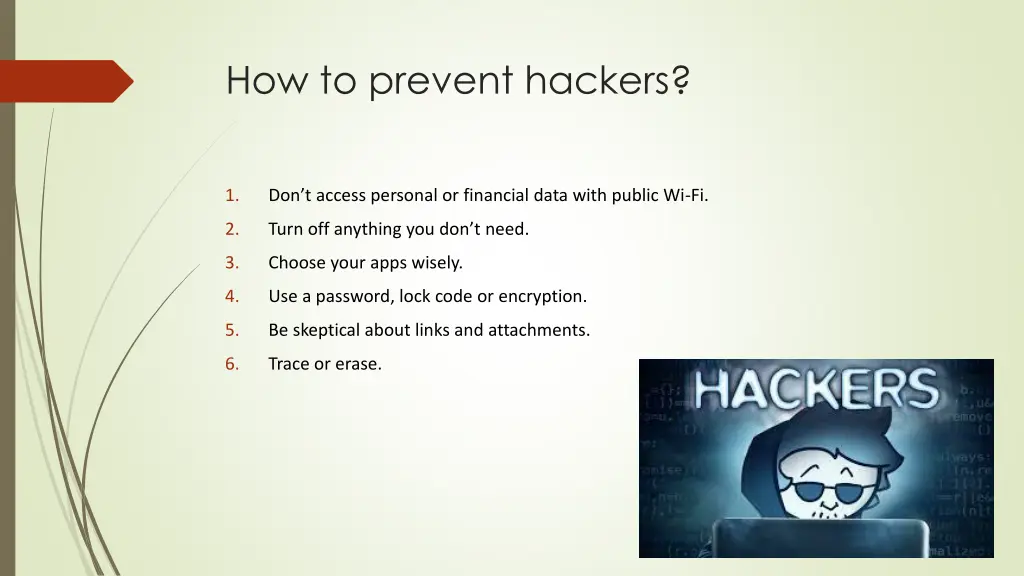 how to prevent hackers
