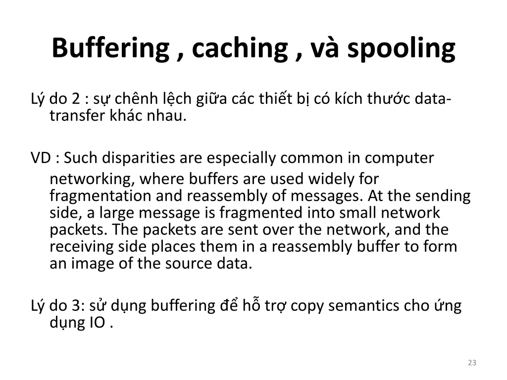 buffering caching v spooling 1