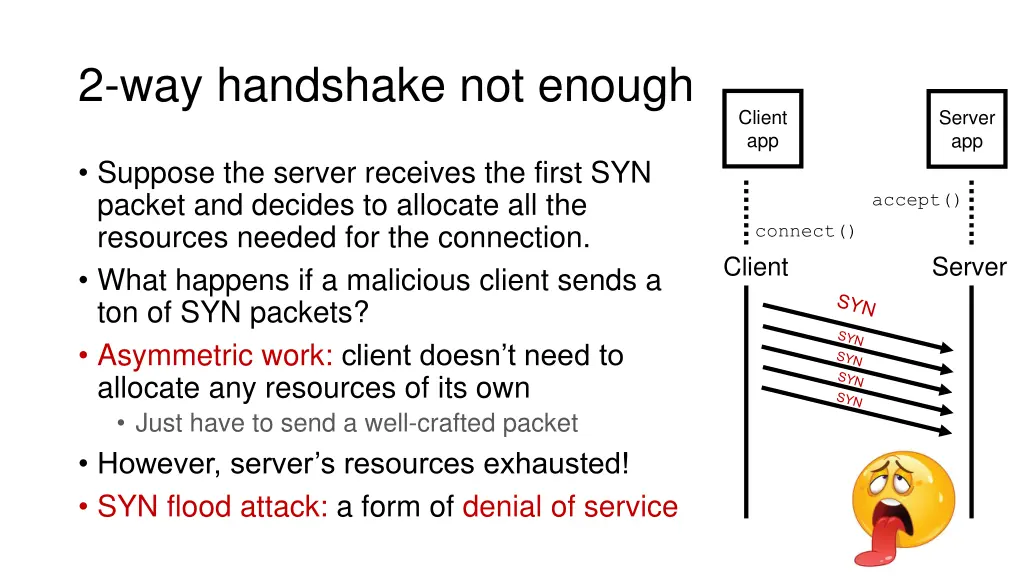 2 way handshake not enough
