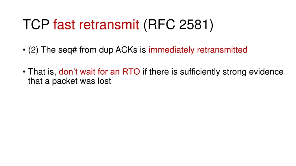 tcp fast retransmit rfc 2581 3