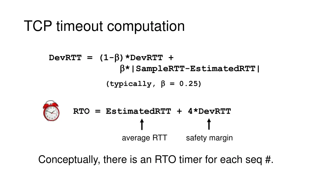 tcp timeout computation
