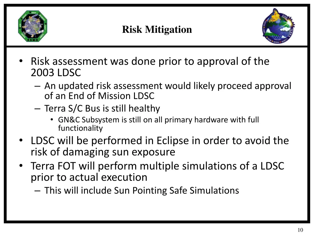 risk mitigation