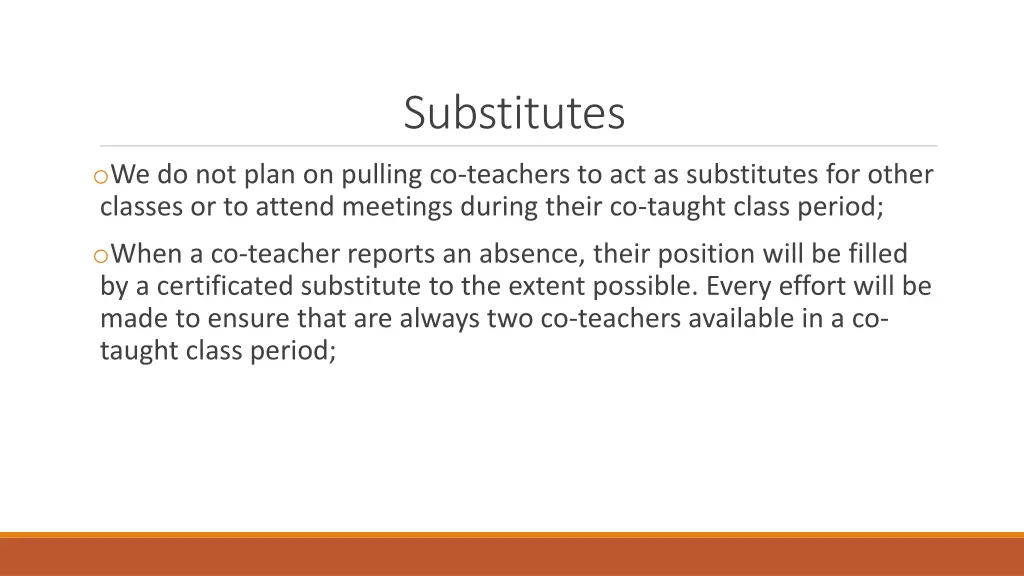 substitutes