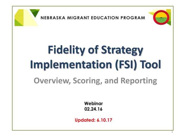fidelity of strategy implementation fsi tool