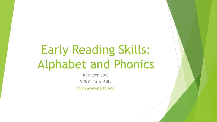 early reading skills alphabet and phonics
