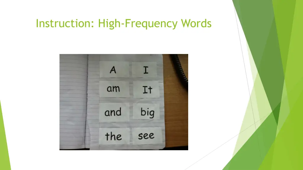 instruction high frequency words