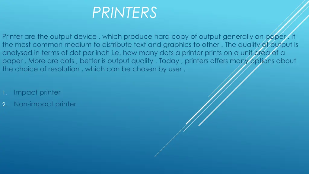 printers