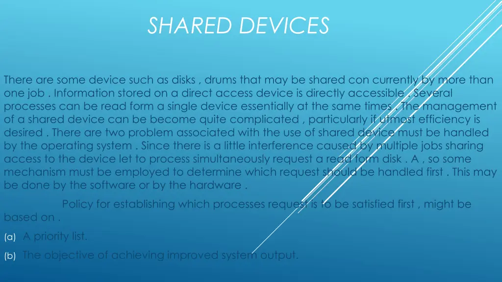 shared devices