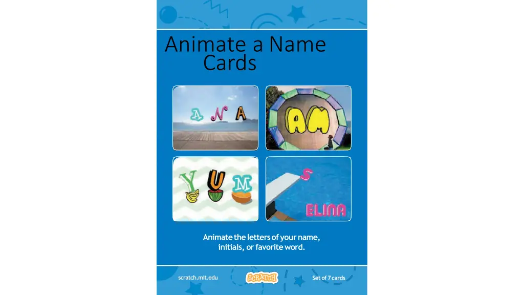 animate aname cards