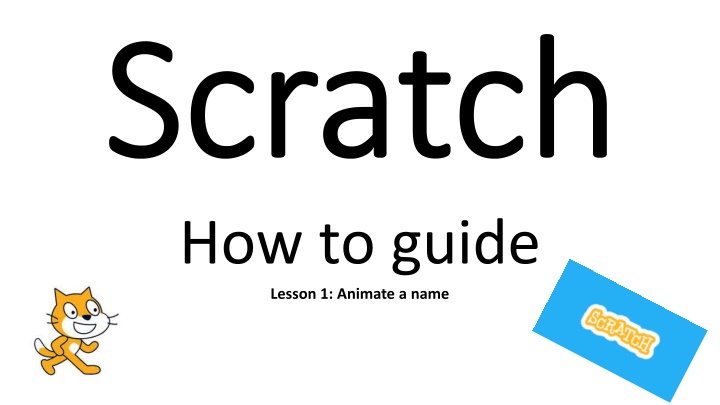 how to guide lesson 1 animate a name