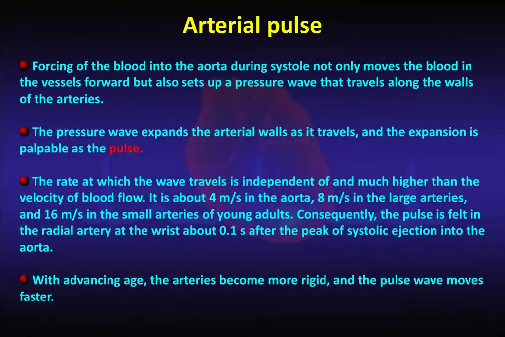 arterial pulse