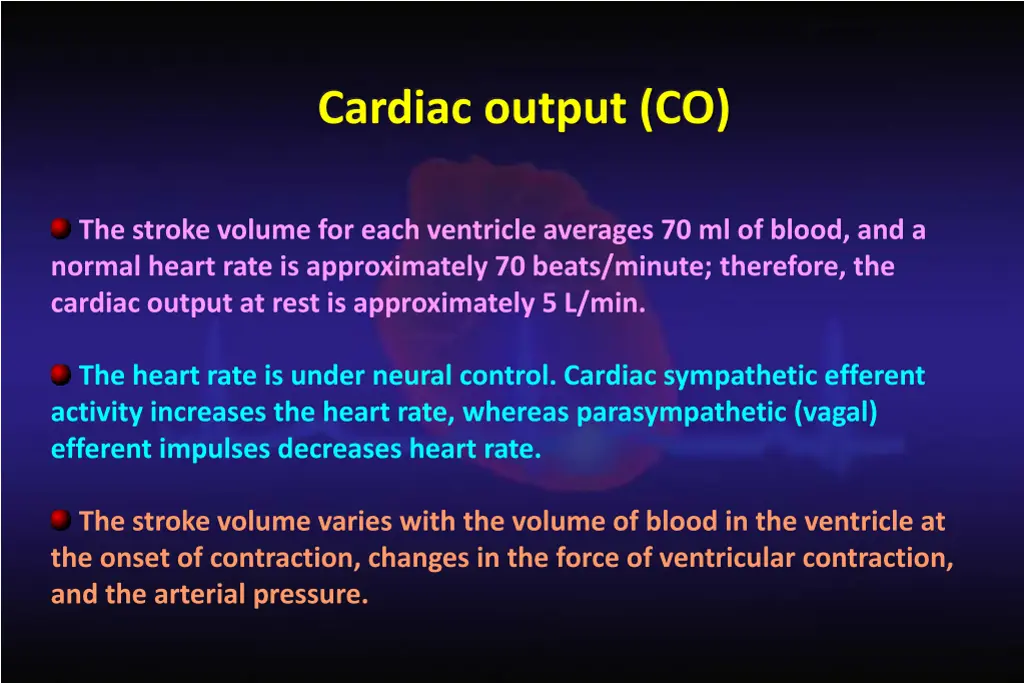 cardiac output co 1