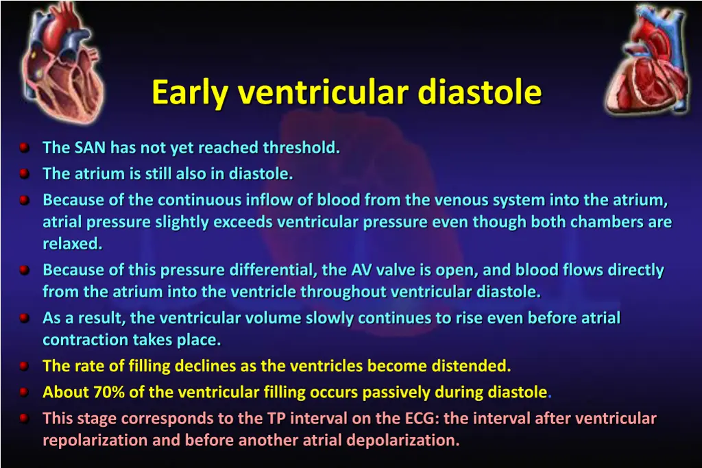 early ventricular diastole