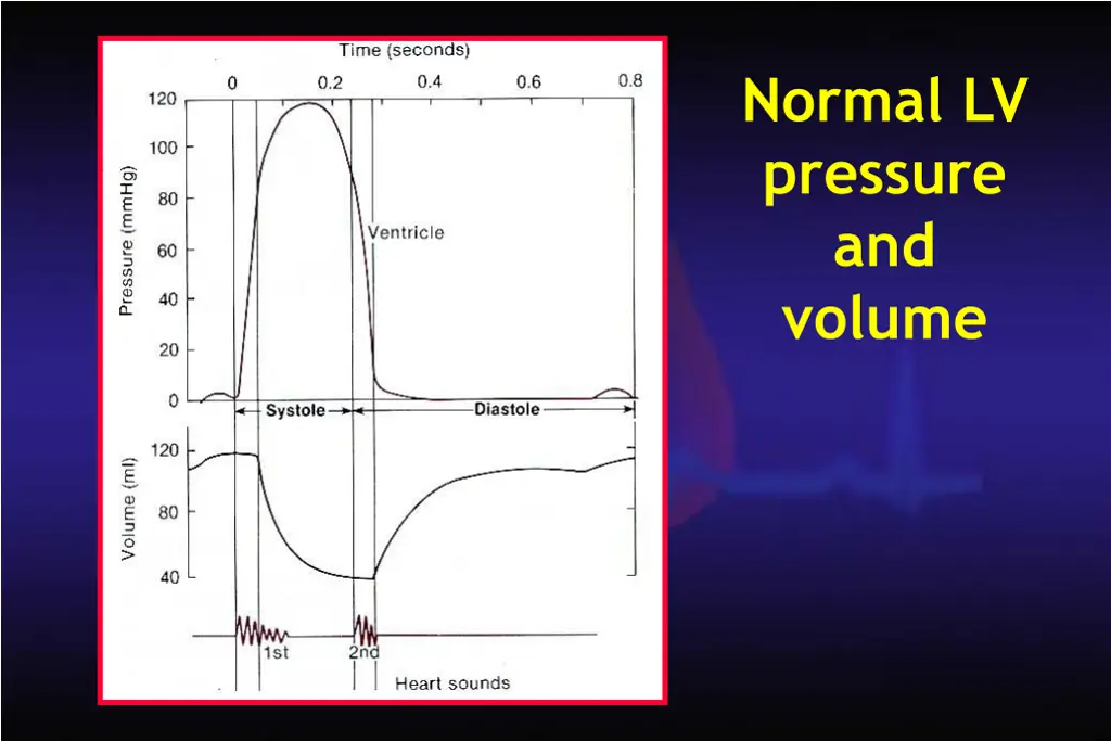 normal lv pressure and volume
