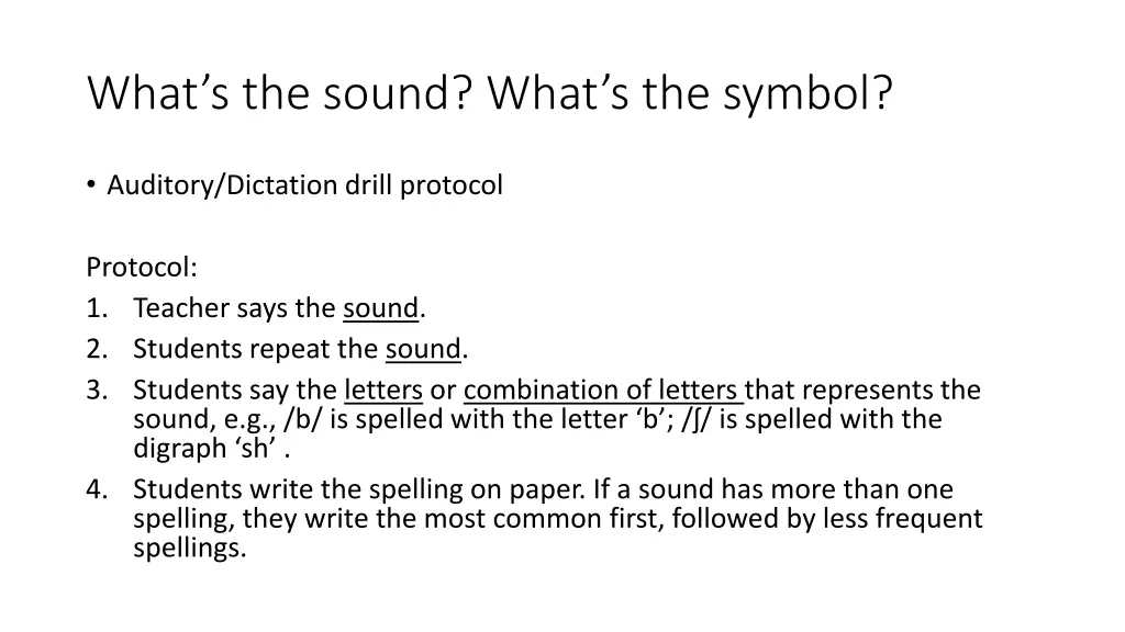 what s the sound what s the symbol 1
