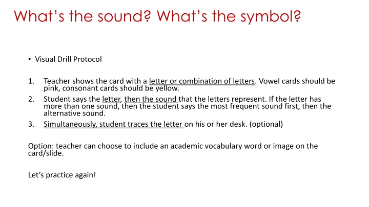 what s the sound what s the symbol