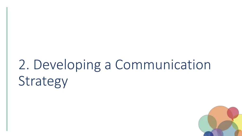 2 developing a communication strategy