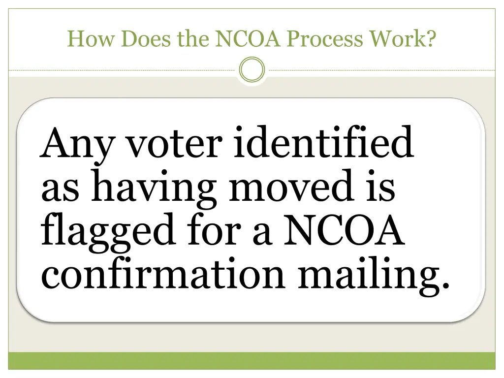 how does the ncoa process work 2