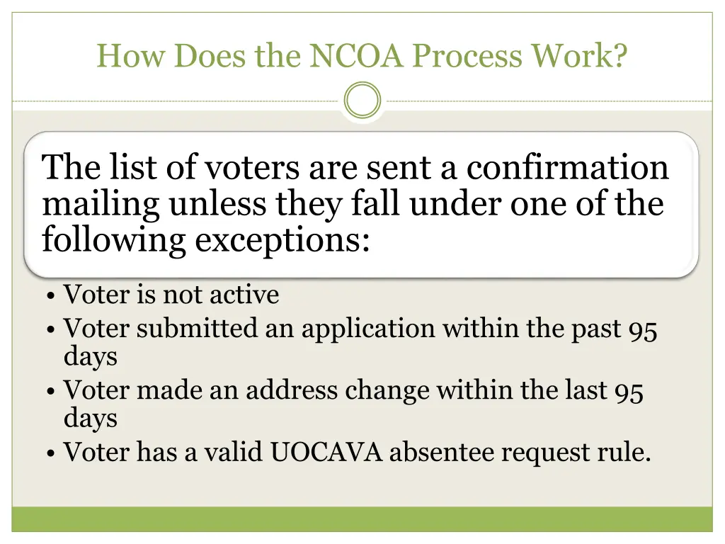 how does the ncoa process work 3