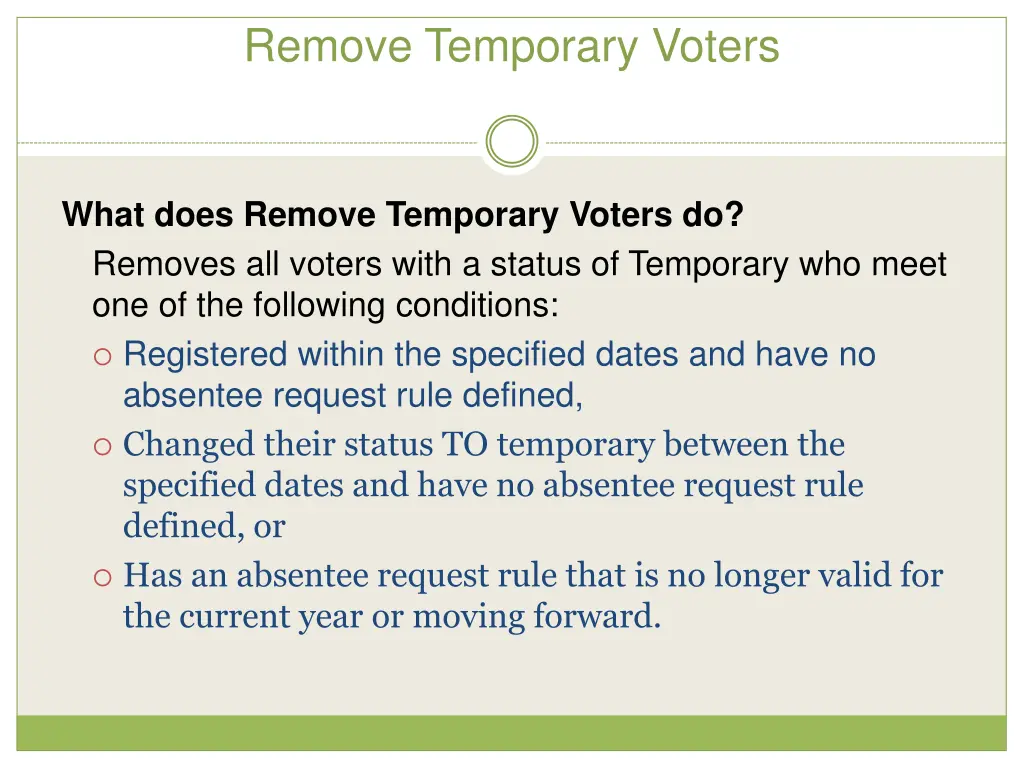 remove temporary voters