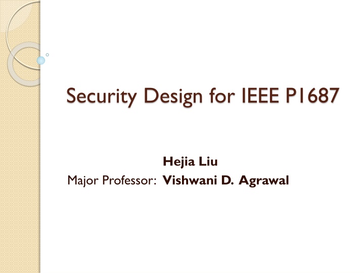 security design for ieee p1687