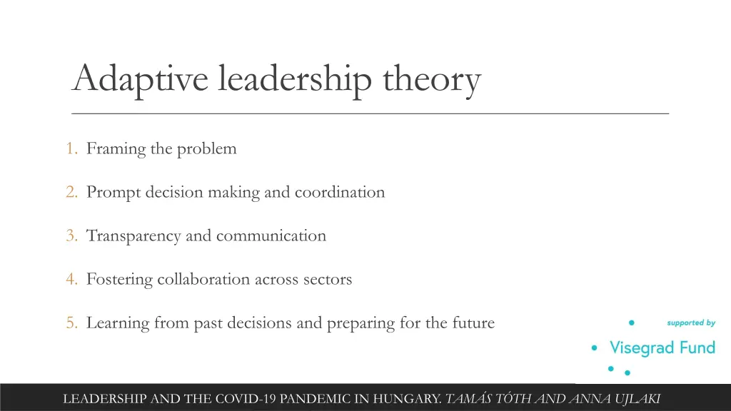 adaptive leadership theory