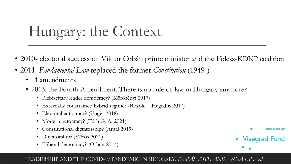 hungary the context