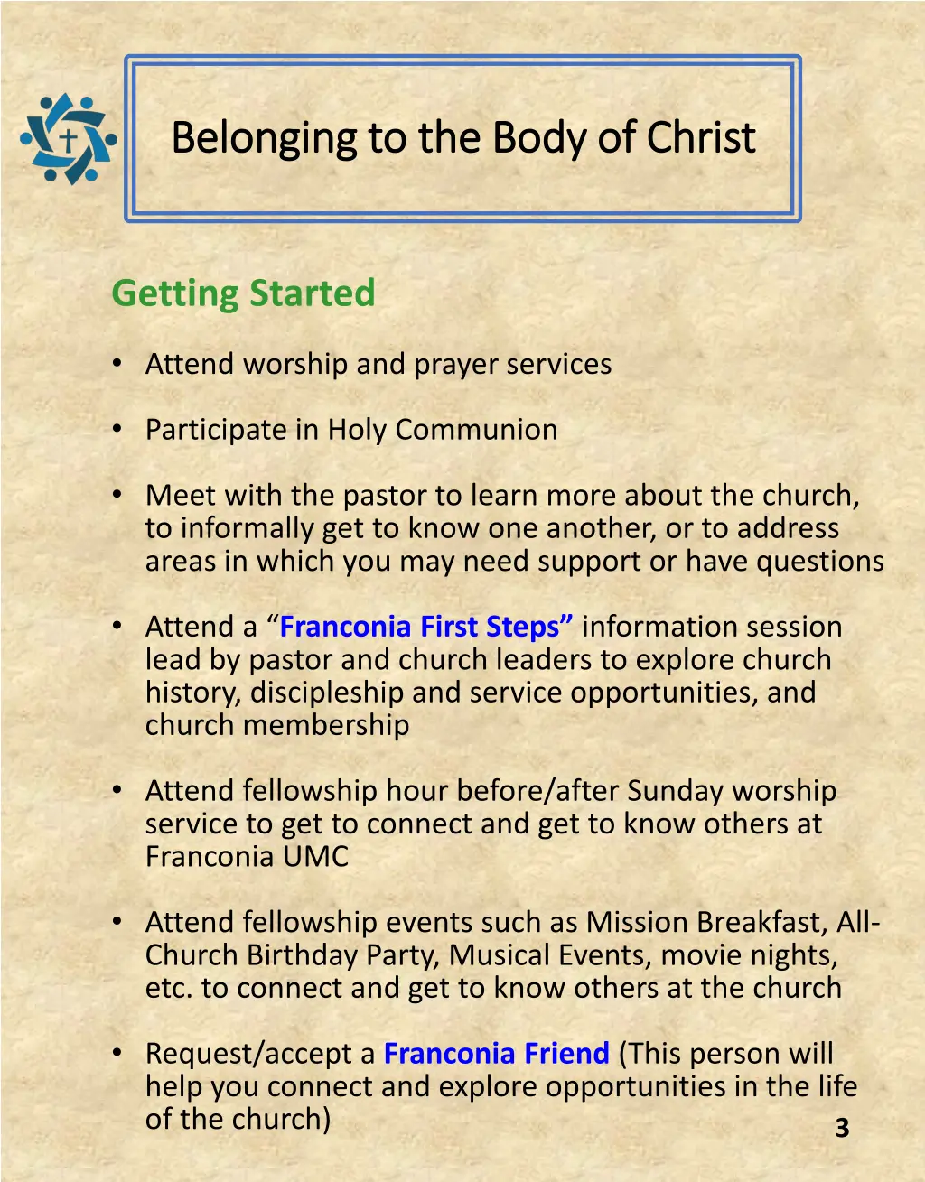belonging to the body of christ belonging 1