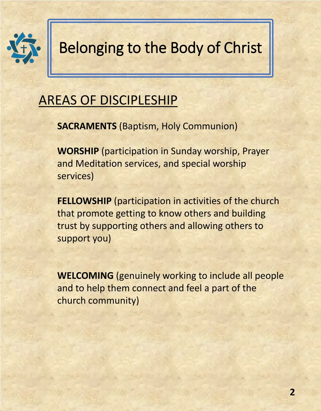 belonging to the body of christ belonging