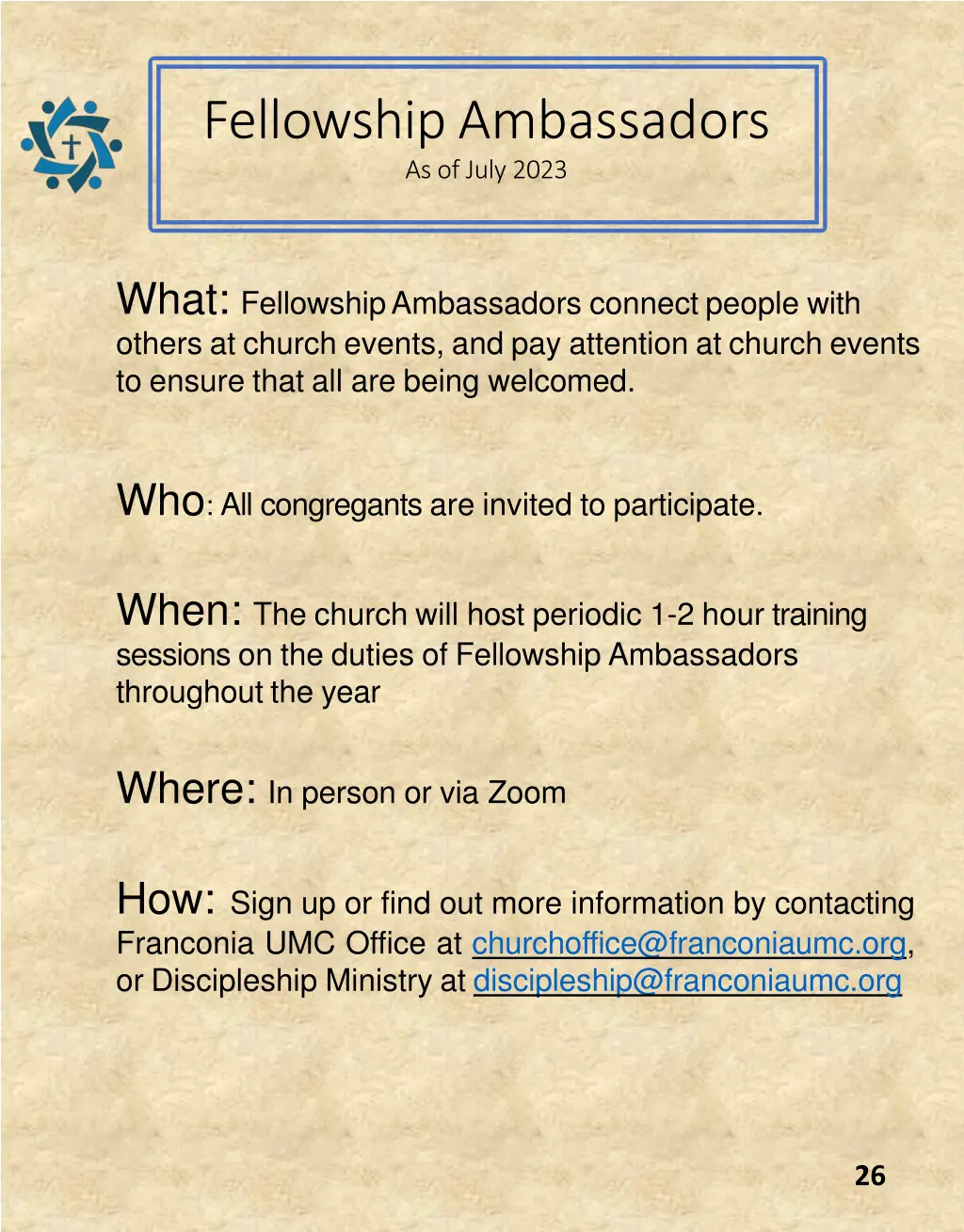 fellowshipambassadors as of july 2023