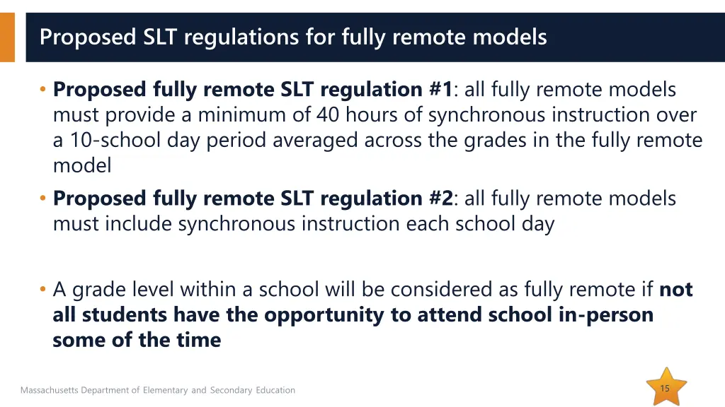 proposed slt regulations for fully remote models