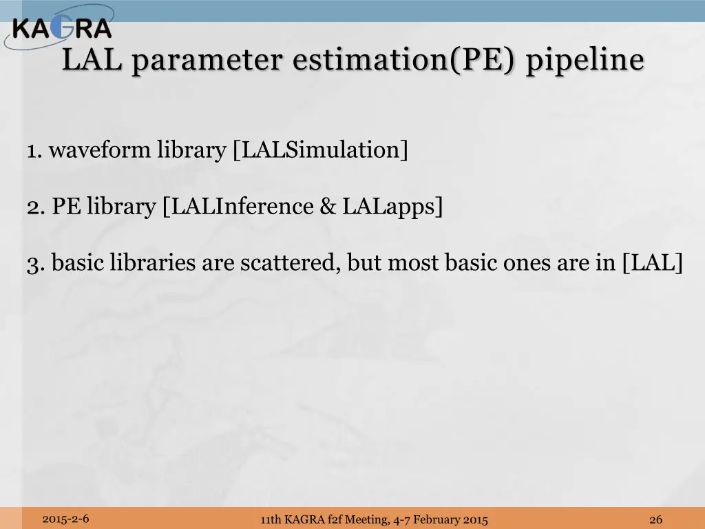 lal parameter estimation pe pipeline