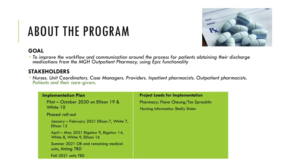 about the program